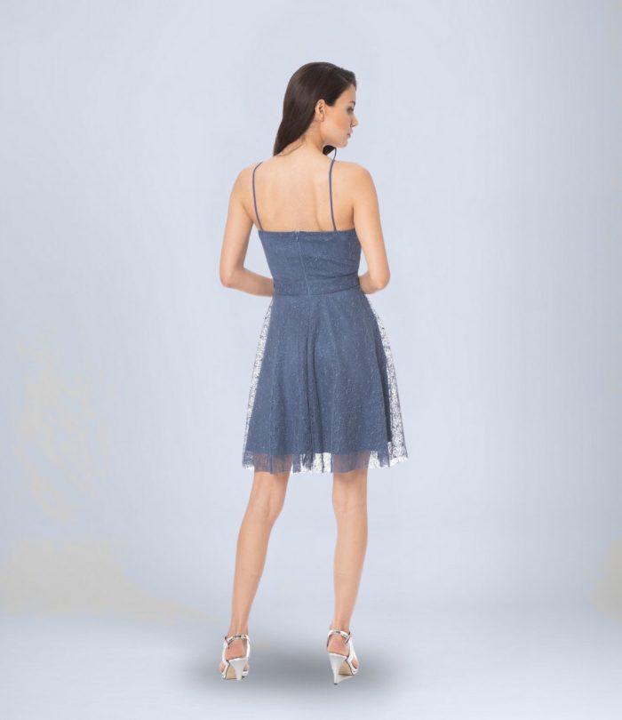 Askılı Dantel Abiye Elbise - Görsel 2